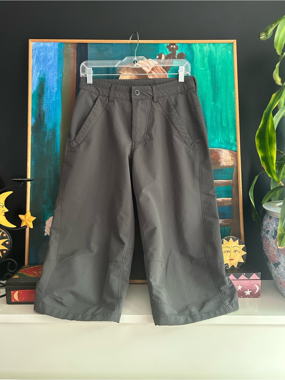Mountain Equipment Mens Gray Hiking Shorts Size 30 Outdoor Trail Cargo Nylon